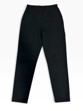 Fashion Bug Black Pull On Straight Leg Stretch Pants Size Medium Y2K
